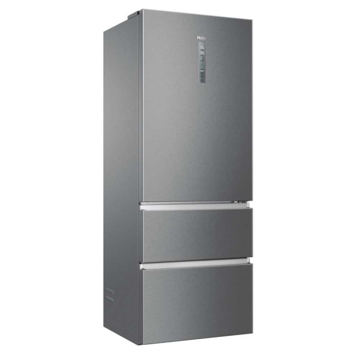 Refrigerateur congelateur en bas Haier Réfrigérateur frigo combiné inox  431l froid ventilé total no frost