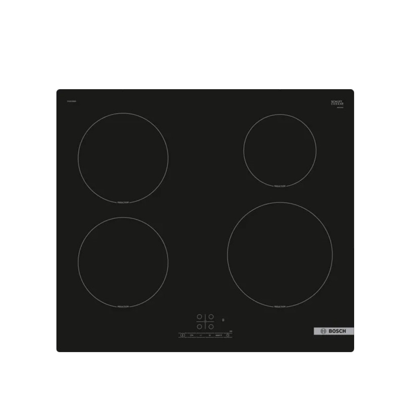 BOSCH Plaque induction PUE61RBB5E 4 foyers Série 4, Powerboost - Cdiscount  Electroménager